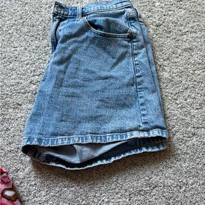 Abercrombie & Fitch Blue Denim Dad Shorts